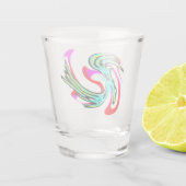 Roos van verdeelde liefde shot glas (Achterkant)