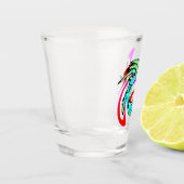 Roos van verdeelde liefde shot glas (Links)