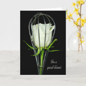 Roos van vrijdag kaart (Gele Bloem)