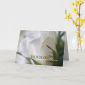 Roos van Weiße · Hochzeits-Einladung Kaart (Gele Bloem)