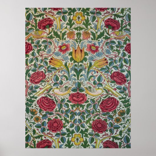 Roos van William Morris Poster (Voorkant)