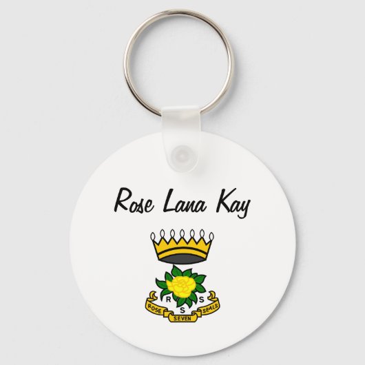 Roos van zeven zegels Sleutelhanger voor RSS (Achterkant)