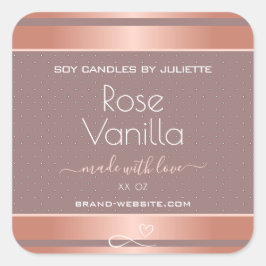 Roos Vanilla Scented Cute Product Packaging Labels