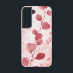 Roos Vein Mist Telefoonhoes Samsung Galaxy Hoesje<br><div class="desc">Sierlijke,  bladachtige vormen vloeien naar boven in een delicate blozende toon. Dit ontwerp biedt een zachte maar artistieke weergave van natuurlijke schoonheid.</div>