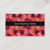 ROOS VELD VIERKANT MONOGRAM roze rood zwart, wit Visitekaartje (Achterkant)