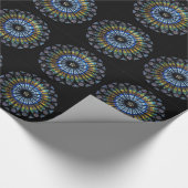 roos venster cadeaupapier (Hoek)