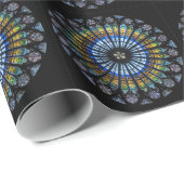 roos venster cadeaupapier (Rol Hoek)