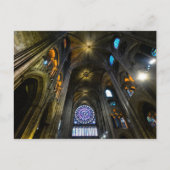 Roos Venster Plafondnotre Dame Cathedraal Briefkaart (Voorkant)