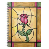 Roos-vensterlaptop Notitieboek (Voorkant)