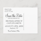 Roos Ventilator Ball Wedding Save the Date Briefka Aankondigingskaart (Achterkant)