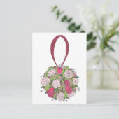 Roos Ventilator Ball Wedding Save the Date Briefka Aankondigingskaart (Staand voorkant)