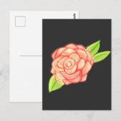 Roos ventilator briefkaart (Voorkant / Achterkant)