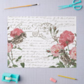 Roos Ventilator Briefkaart Frans Script Decoupage Tissuepapier (Craft)