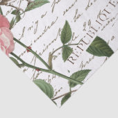 Roos Ventilator Briefkaart Frans Script Decoupage Tissuepapier (Detail)