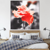  Roos ventilator Canvas Afdruk (Insitu (Slaapkamer))