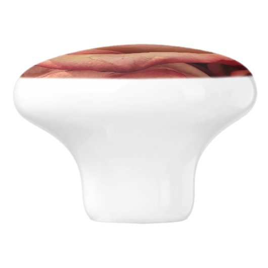 Roos ventilator — Ceramic Drawer Cabinet Knop (Zijkant)