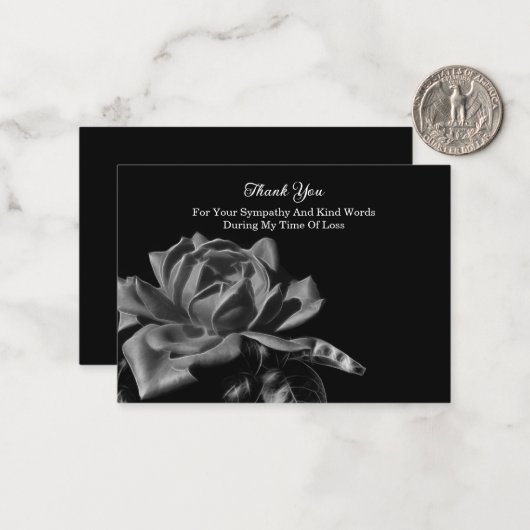 Roos ventilator Dank je Notitiekaartje (Voorkant / Achterkant in situ)