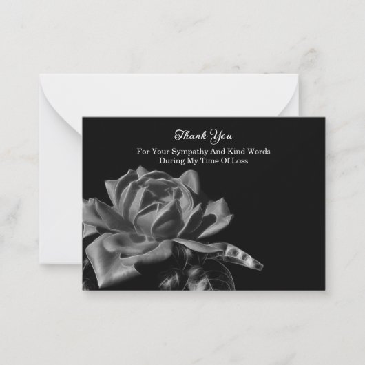 Roos ventilator Dank je Notitiekaartje (Voorkant)