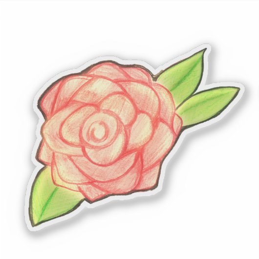 Roos ventilator sticker (Voorkant)