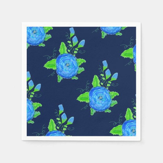 Roos ventilatorafdrukken servetten (Voorkant)