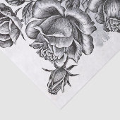 Roos ventilatorbanner Franse tekstontkoppeling Tissuepapier (Detail)