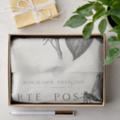 Roos ventilatordragonfly Franse poststempel ontkop Tissuepapier (Geschenk)