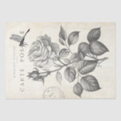 Roos ventilatordragonfly Franse poststempel ontkop Tissuepapier (Voorkant)