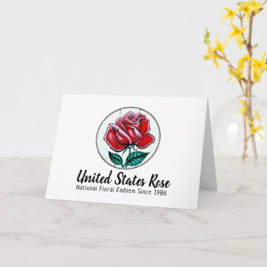 Roos Verenigde Staten Kaart (Gele Bloem)