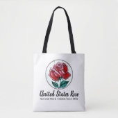Roos Verenigde Staten Tote Bag (Voorkant)