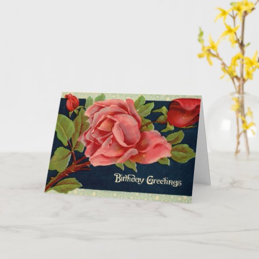  Roos Verjaardag Wenskaart Kaart (Gele Bloem)