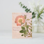  Roos verjaardagsfeestje Kaart (Staand voorkant)