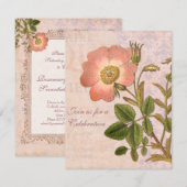  Roos verjaardagsfeestje Kaart (Voorkant / Achterkant)