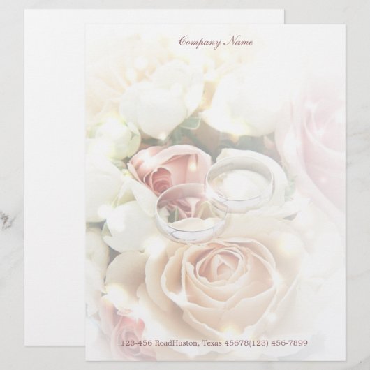 roos verloving belt trouwfotograaf briefhoofd (Voorkant / Achterkant)