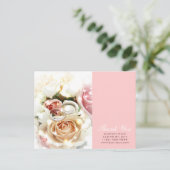 roos verloving belt trouwfotograaf briefkaart (Staand voorkant)