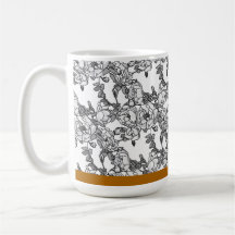 Roos vertakking grijze schaal Aangepast