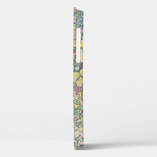 Roos (vier bloemen), Alphonse Mucha Case-Mate iPhone Case (Achterkant / Links)