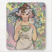 Roos (vier bloemen), Alphonse Mucha Muismat (Voorkant)