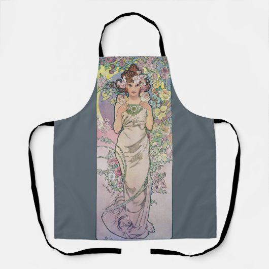 Roos (vier bloemen), Alphonse Mucha Schort (Voorkant)