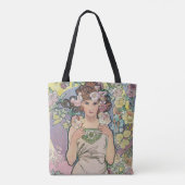 Roos (vier bloemen), Alphonse Mucha Tote Bag (Achterkant)