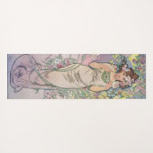Roos (vier bloemen), Alphonse Mucha Yogamat (Achterkant (horizontaal))