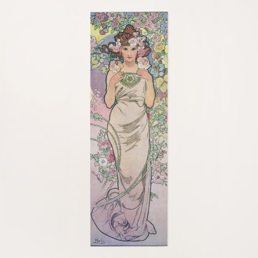 Roos (vier bloemen), Alphonse Mucha Yogamat (Achterkant)