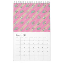Roos Vintage Patroon - Kalender