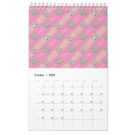 Roos Vintage Patroon - Kalender