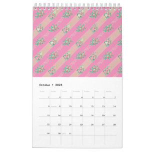 Roos Vintage Patroon - Kalender