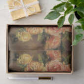 Roos Vloer Bouquet Gold Floral Tissuepapier (Geschenk)