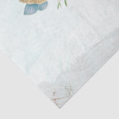 Roos Vloervlinderkarte Postale Blue Painted Tissuepapier (Detail)