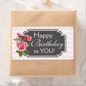  Roos vogeldaglabels Etiket (Insitu)