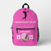 ROOS VOLLEYBAL rugzakken meisjes speler sport (Voorkant)