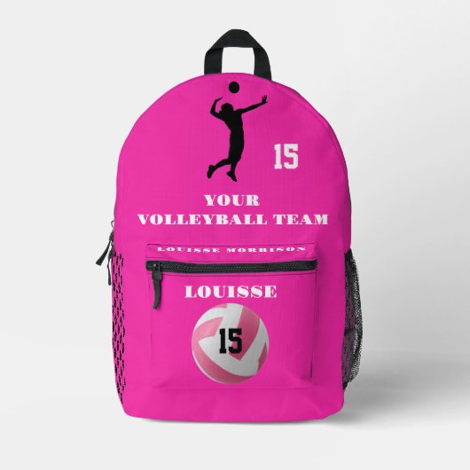 ROOS VOLLEYBAL rugzakken meisjes speler sport 2 (Voorkant)