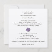 Roos voor altijd in ons hart Uitnodigen voor begr Kaart (Achterkant)